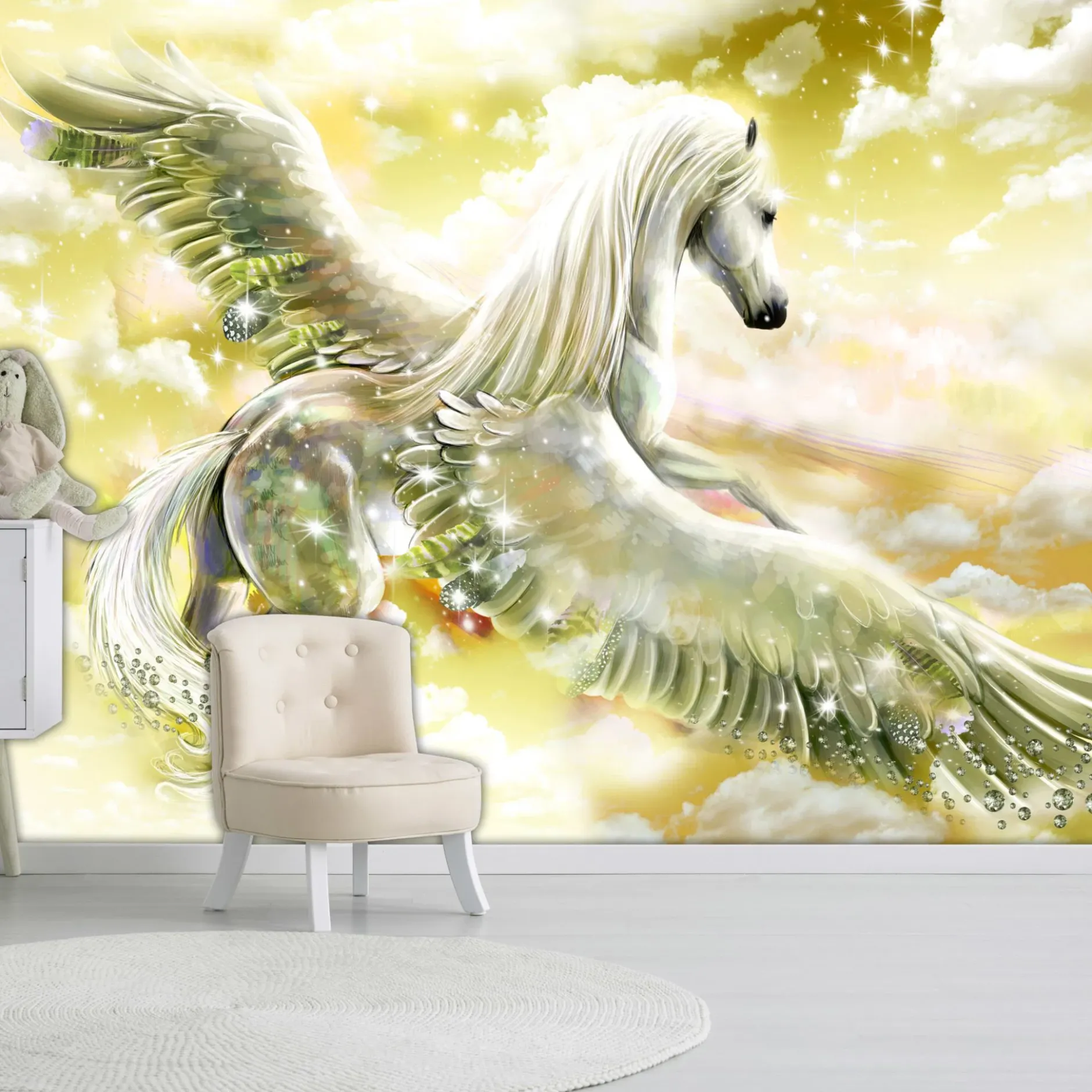Tapete 'Pegasus (Yellow)'