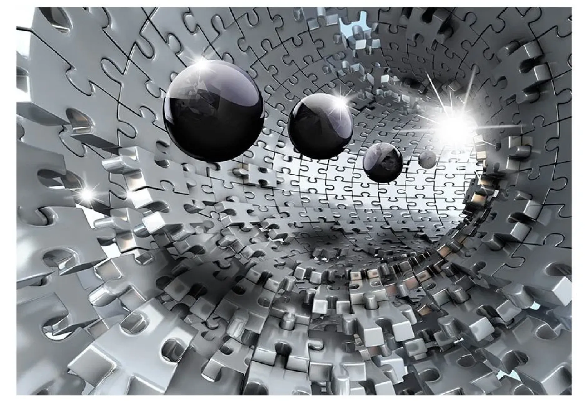 Tapete 'Puzzle - Tunnel'
