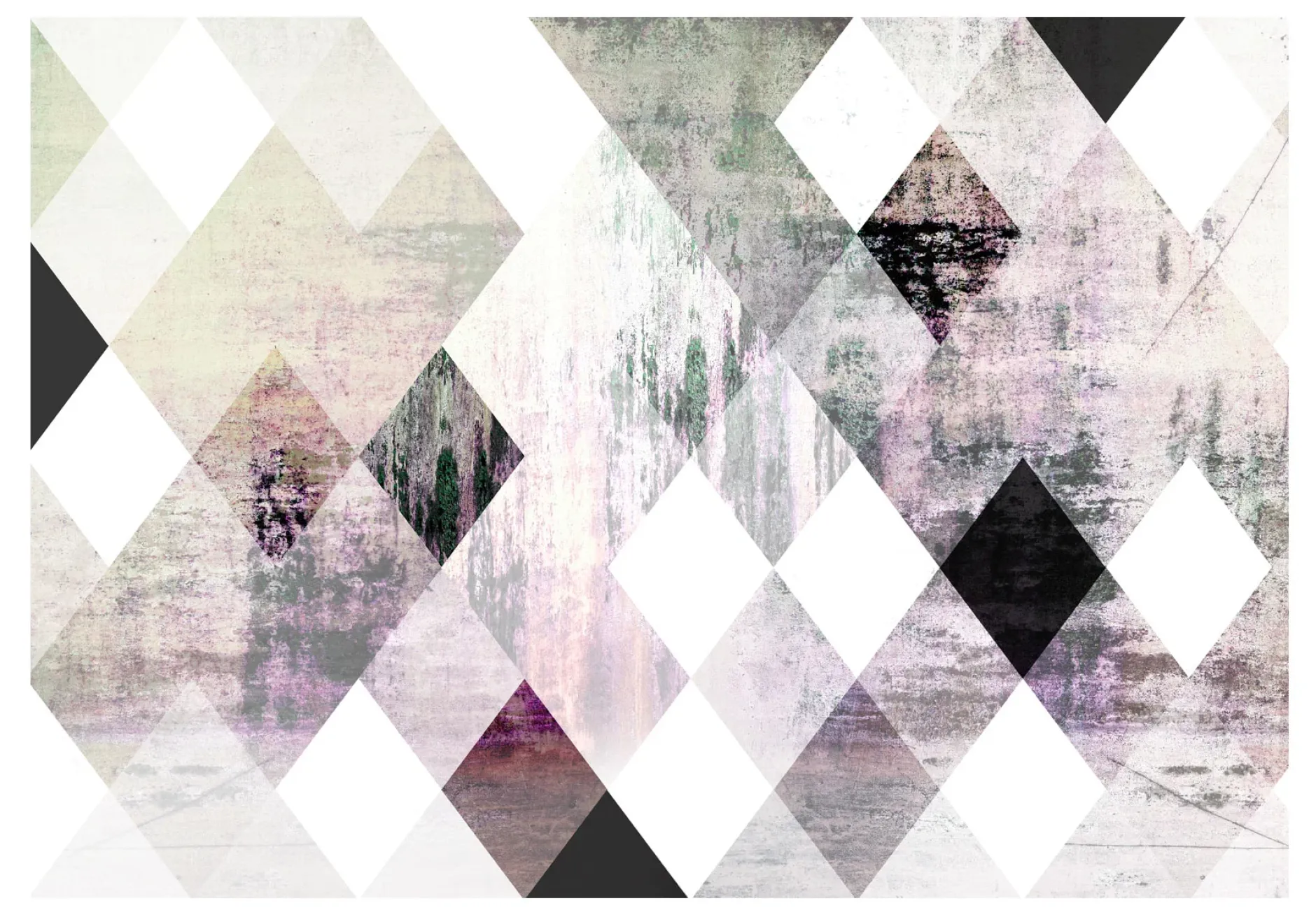 Tapete 'Quadrangular Pattern'