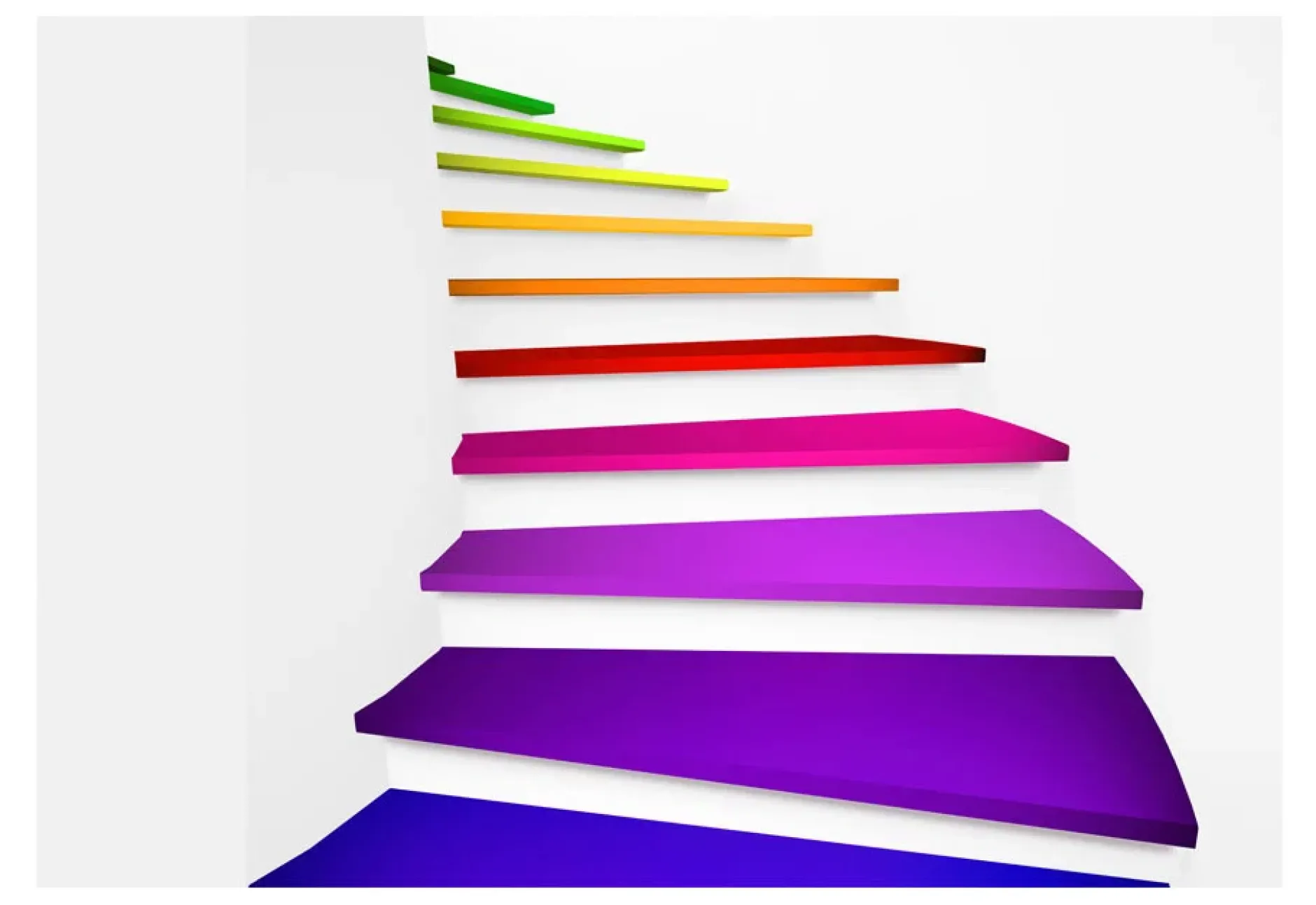 Tapete 'Rainbow Stairs'