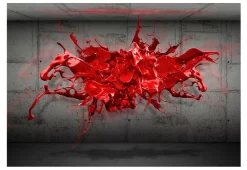 Tapete 'Red Ink Blot'