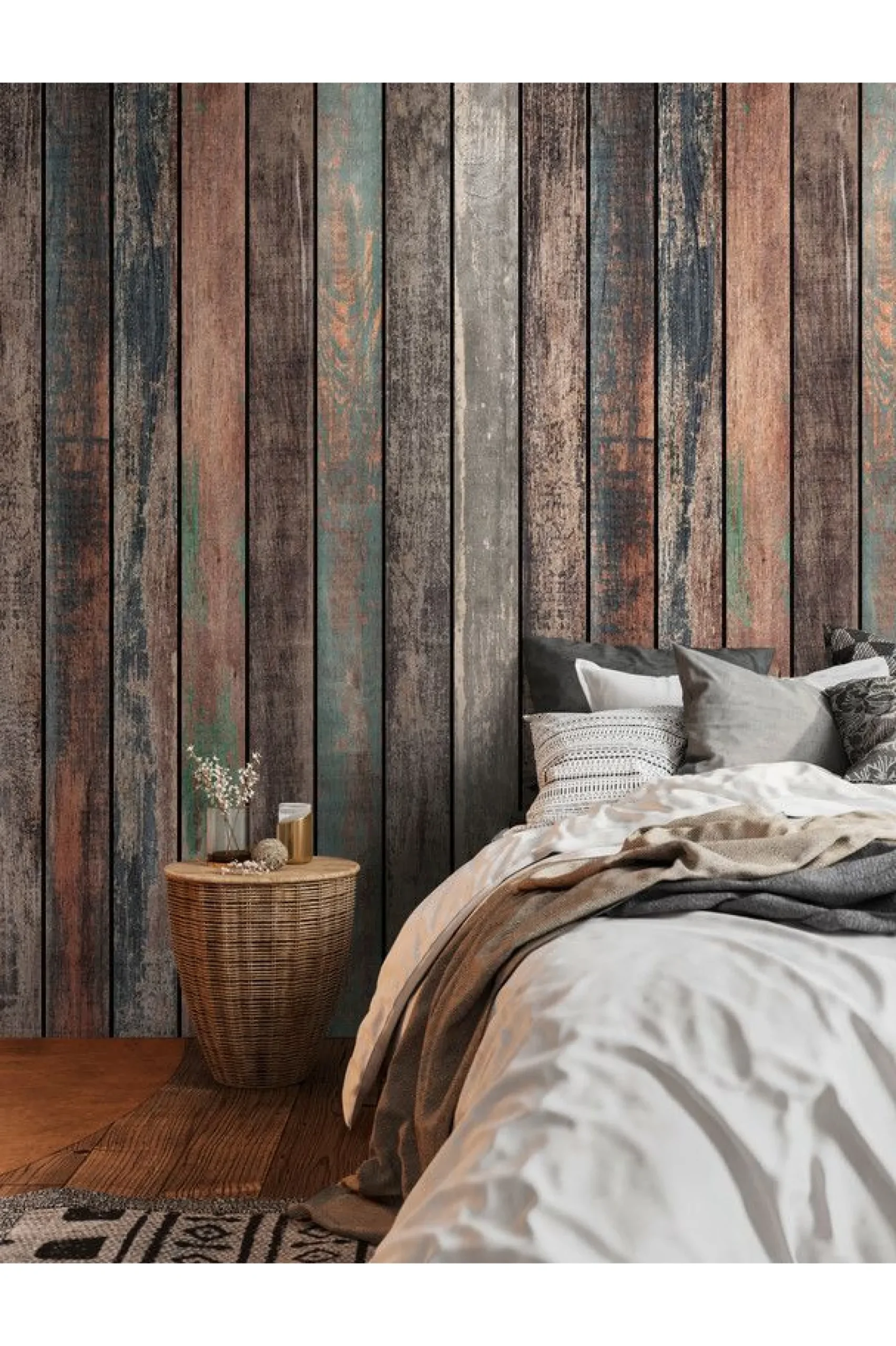 Tapete 'Rustic Planks' 159x280cm