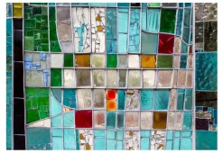 Tapete 'Sapphire Stained Glass'