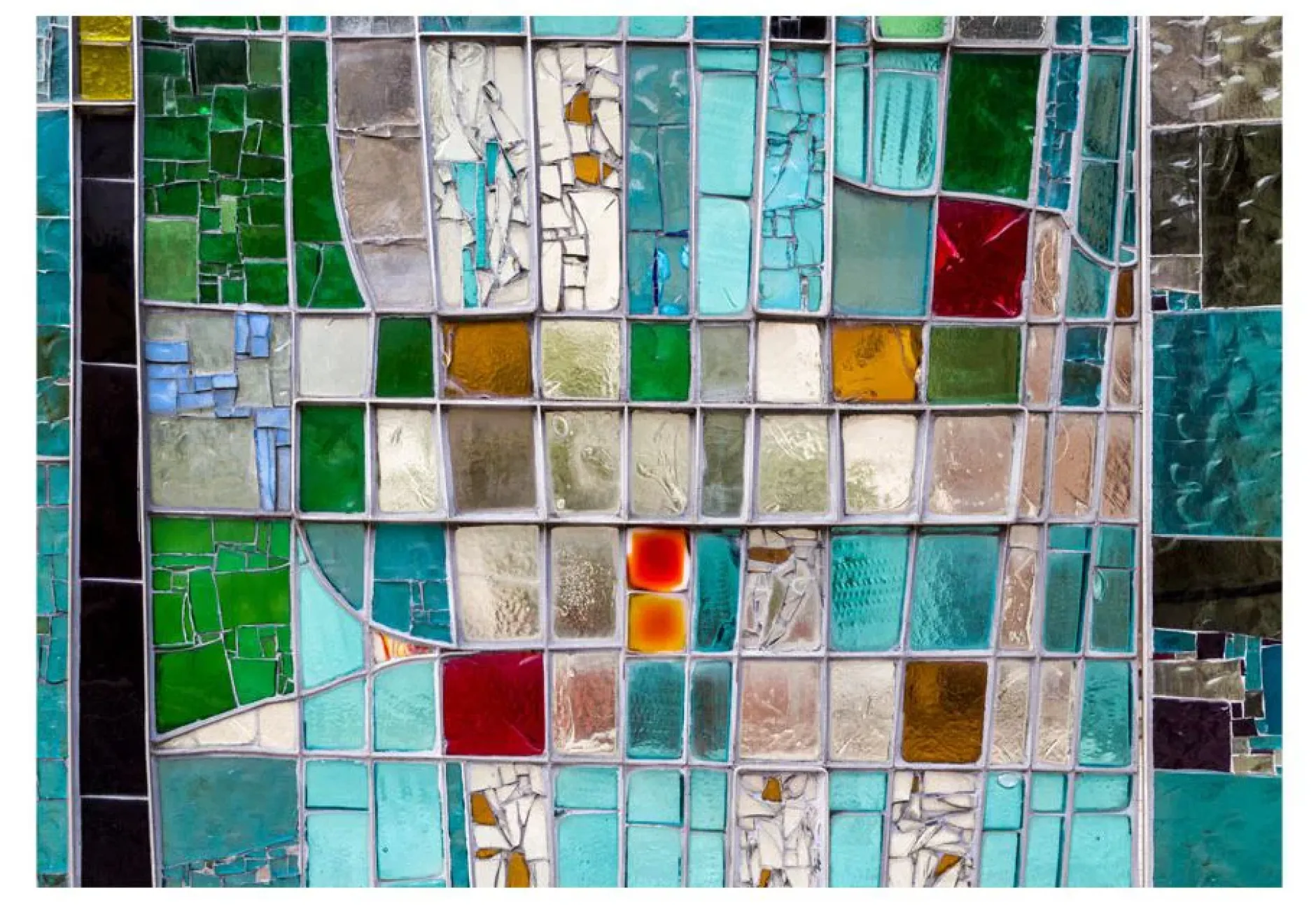 Tapete 'Sapphire Stained Glass'