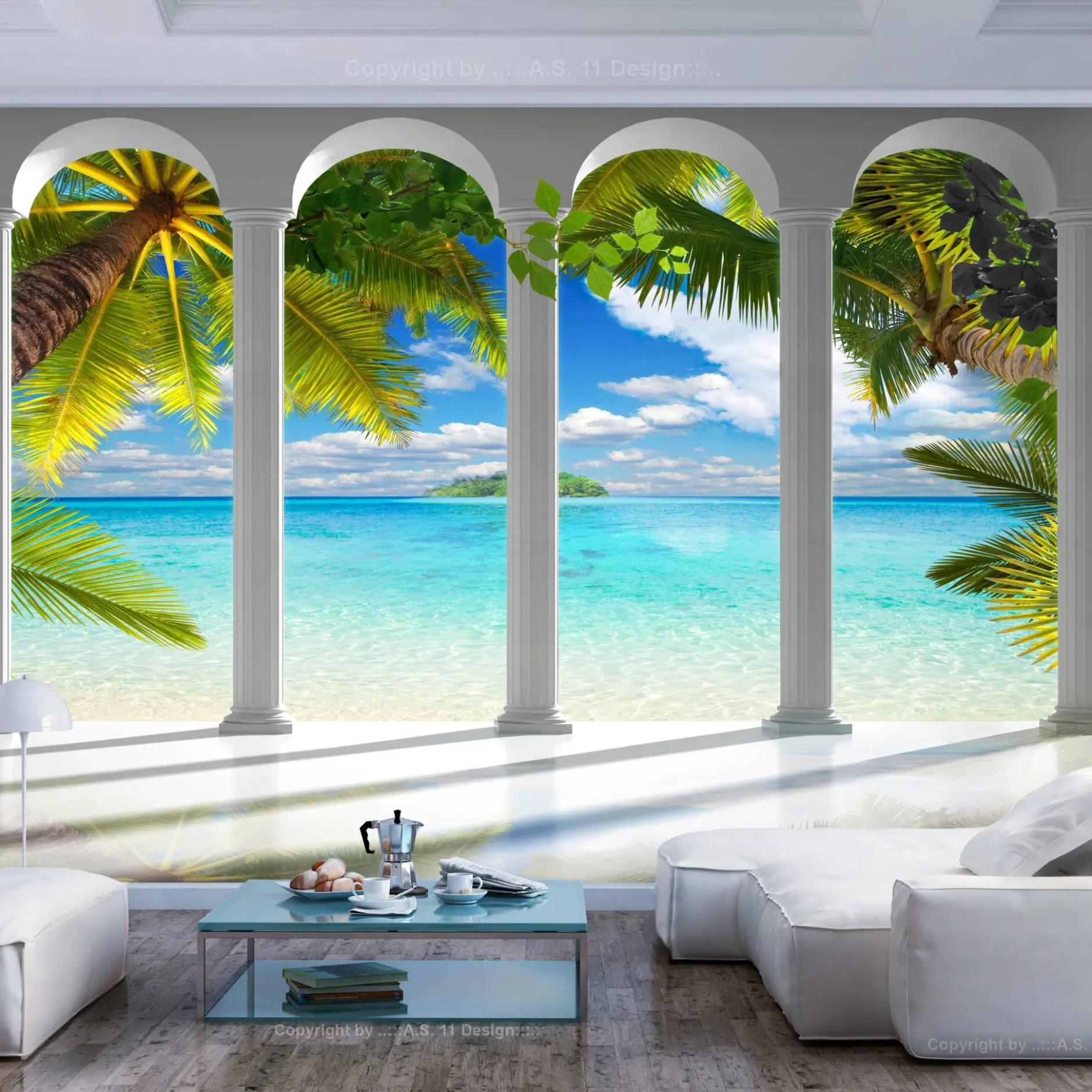 Tapete 'Sea behind Columns'