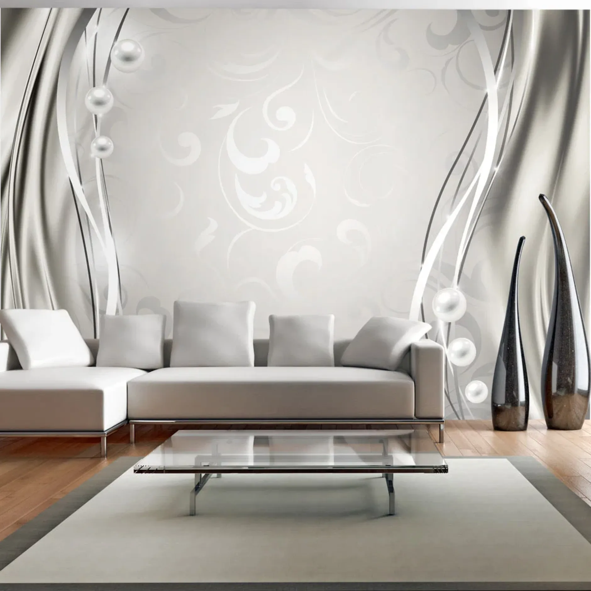 Tapete 'Silver Curtain'