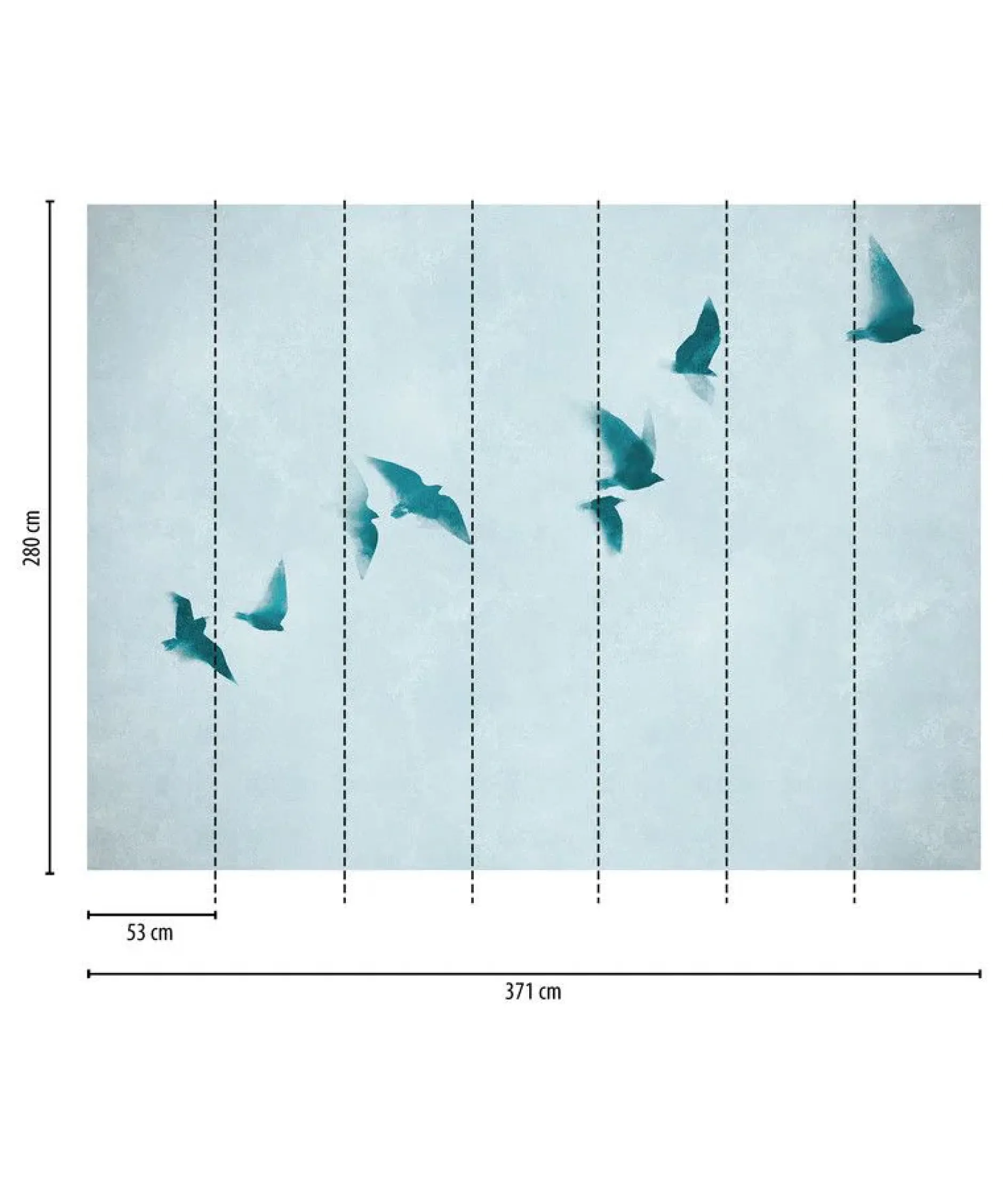 Tapete 'Skyward Flight' 371x280cm