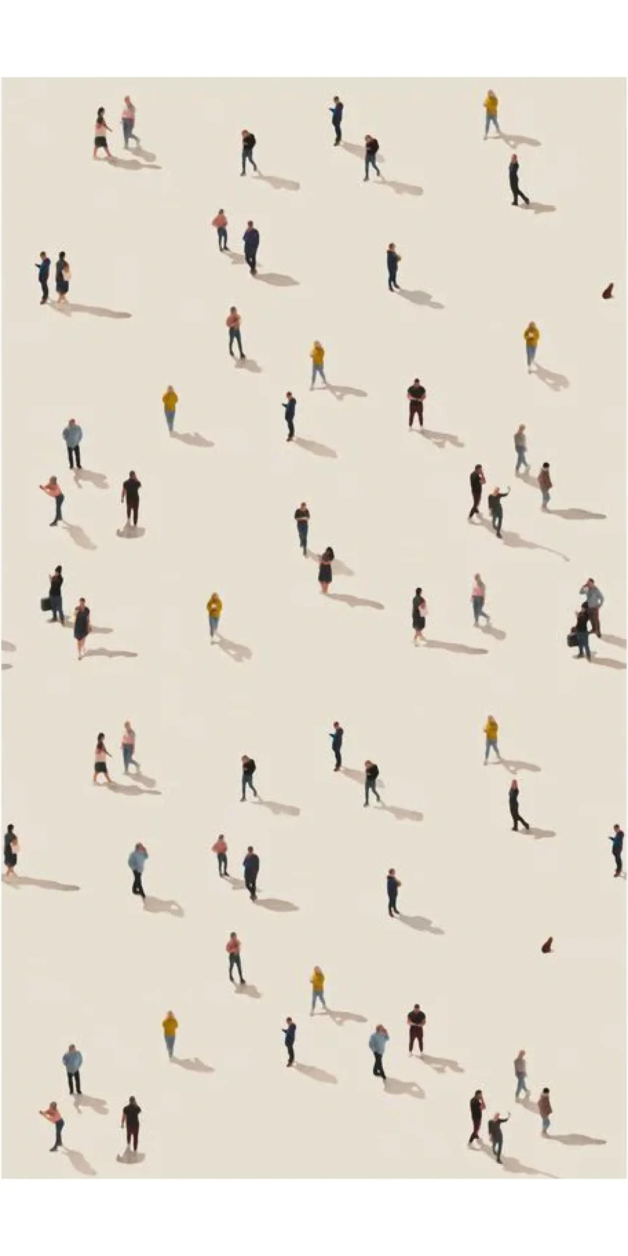 Tapete 'Social Distance' 159x280cm