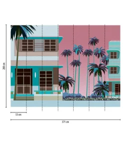 Tapete 'Soft Escapes' 371x280cm