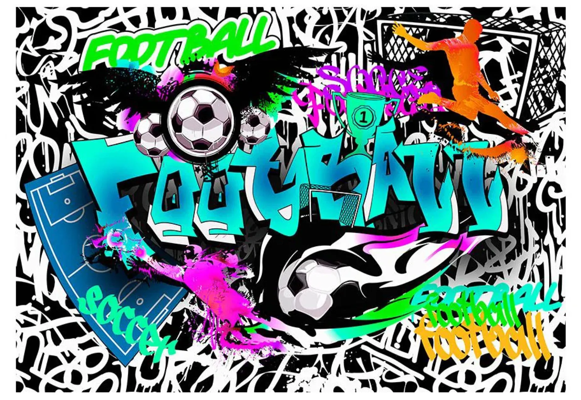 Tapete 'Sports Graffiti'