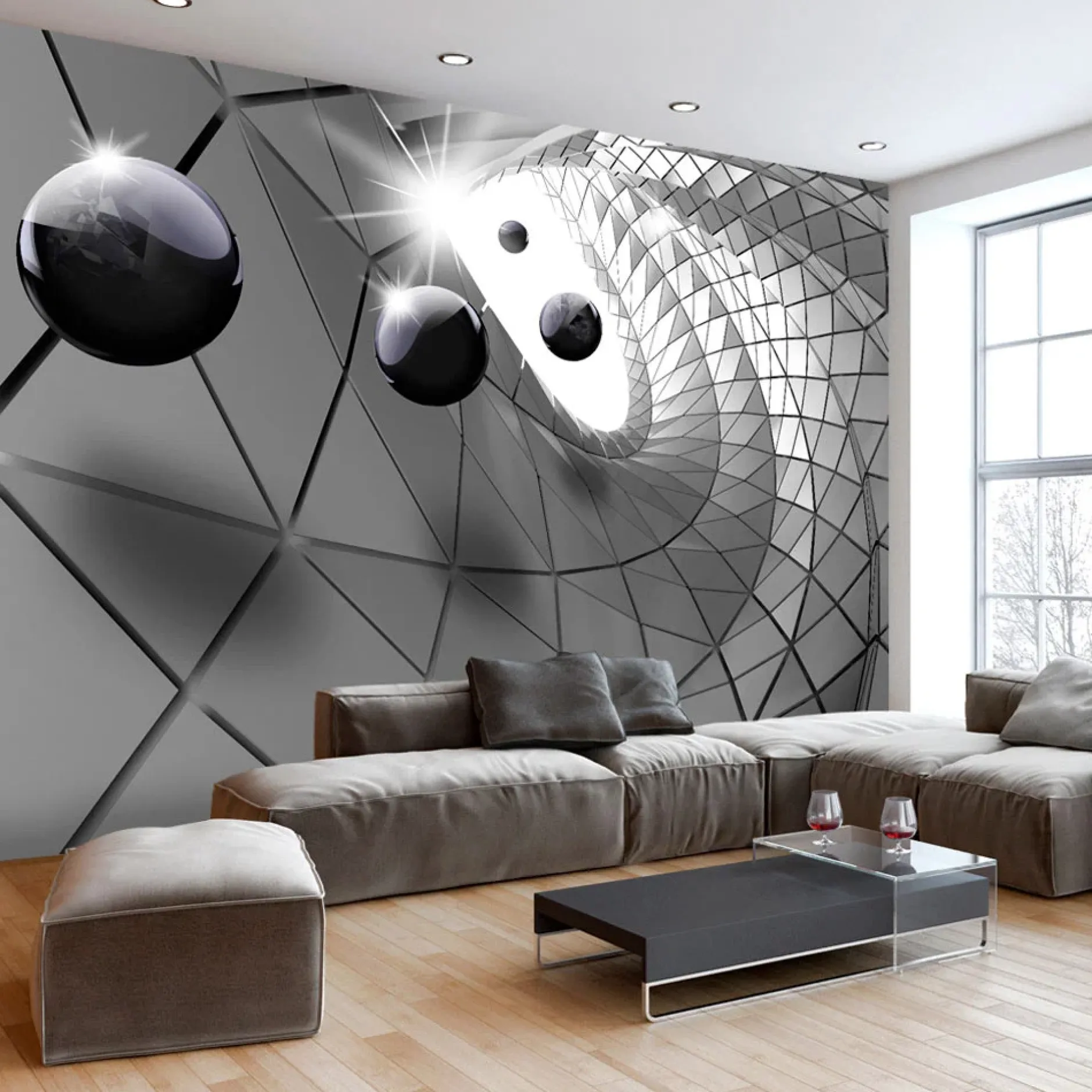 Tapete 'Steel Illusion'