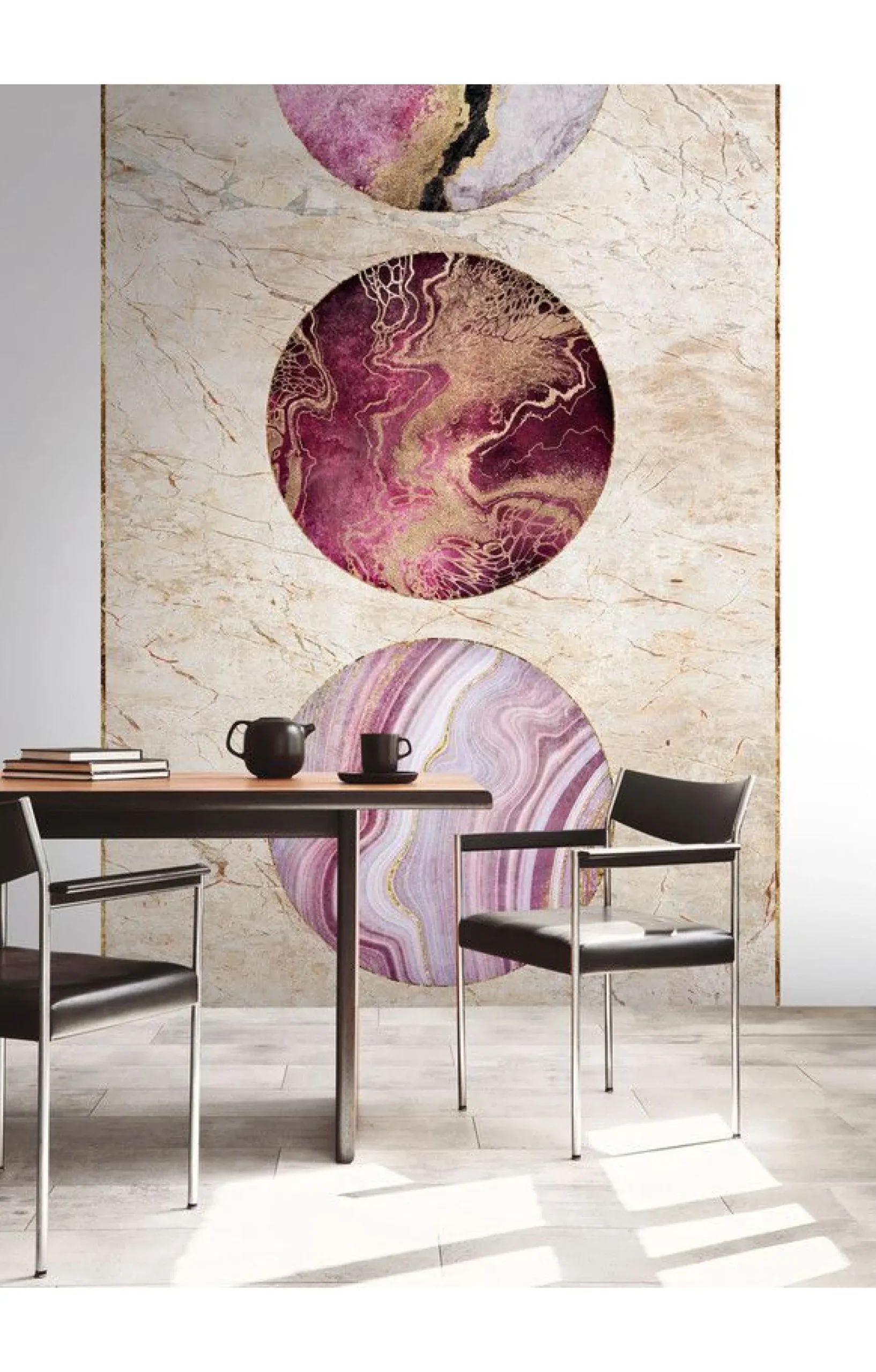 Tapete 'Stone Orbs' 159x280cm