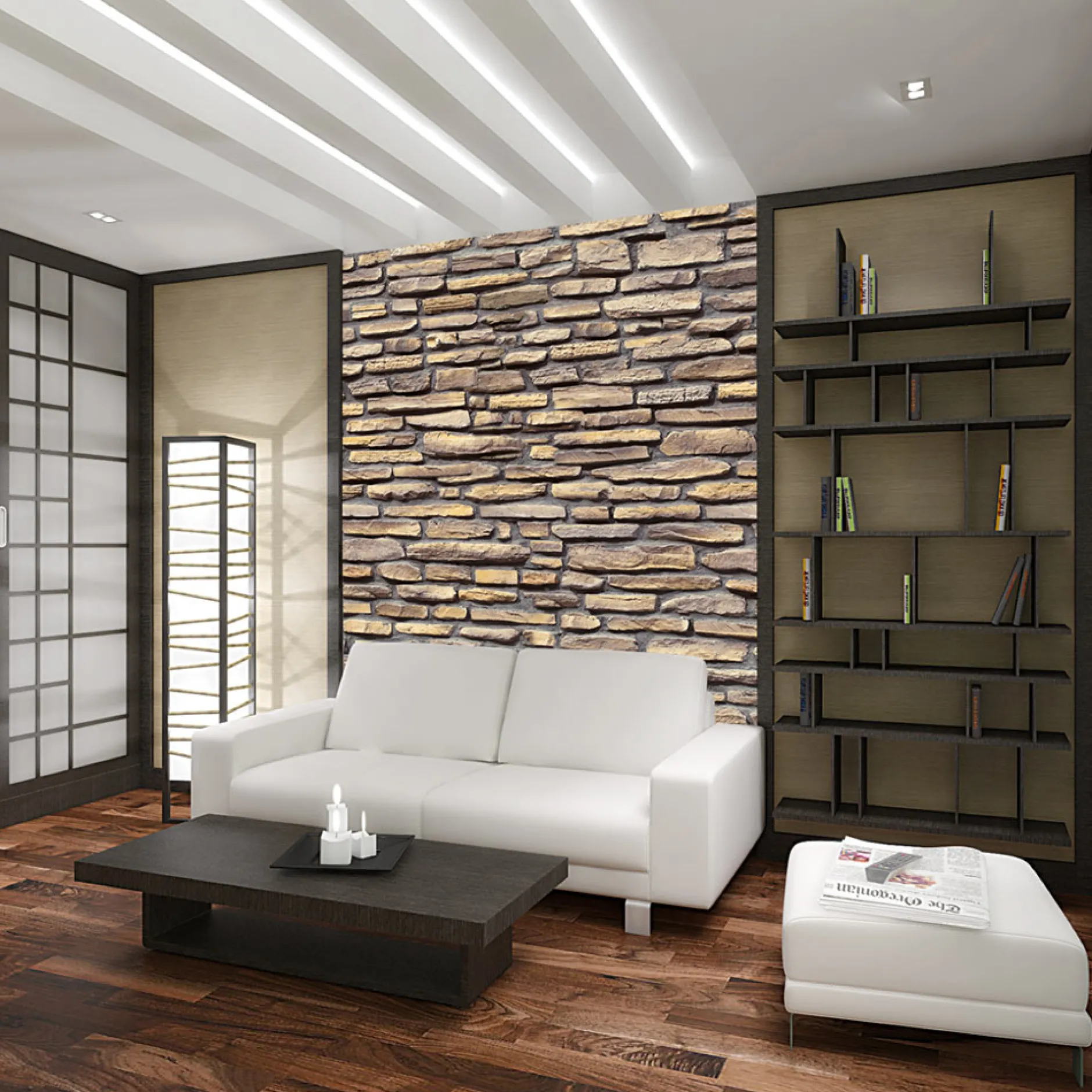 Tapete 'Stone - stylish design'