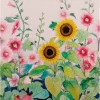 Tapete 'Sunlit Blooms' 159x280cm