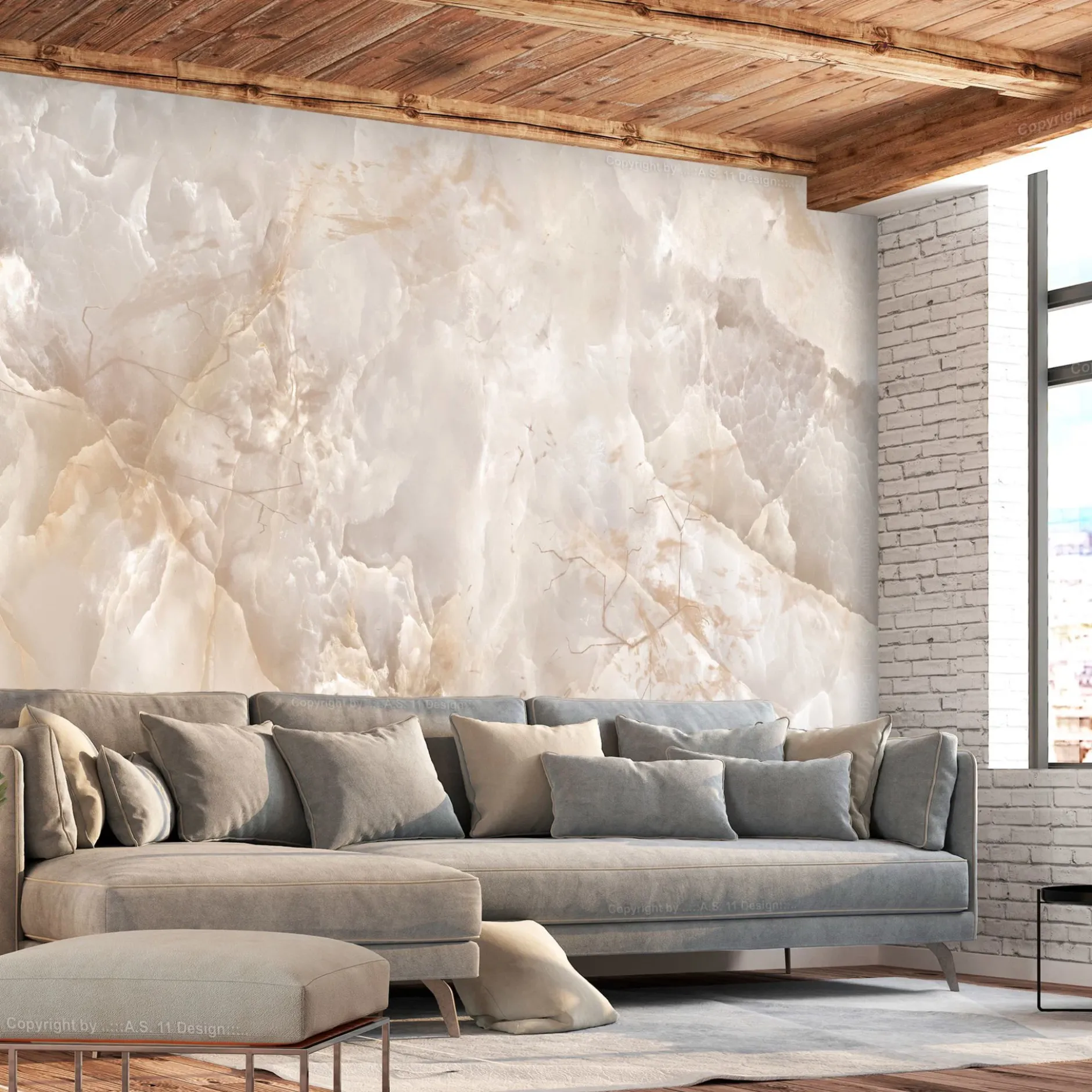 Tapete 'Toned Marble'