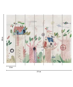 Tapete 'Treehouse Dream' 371x280cm
