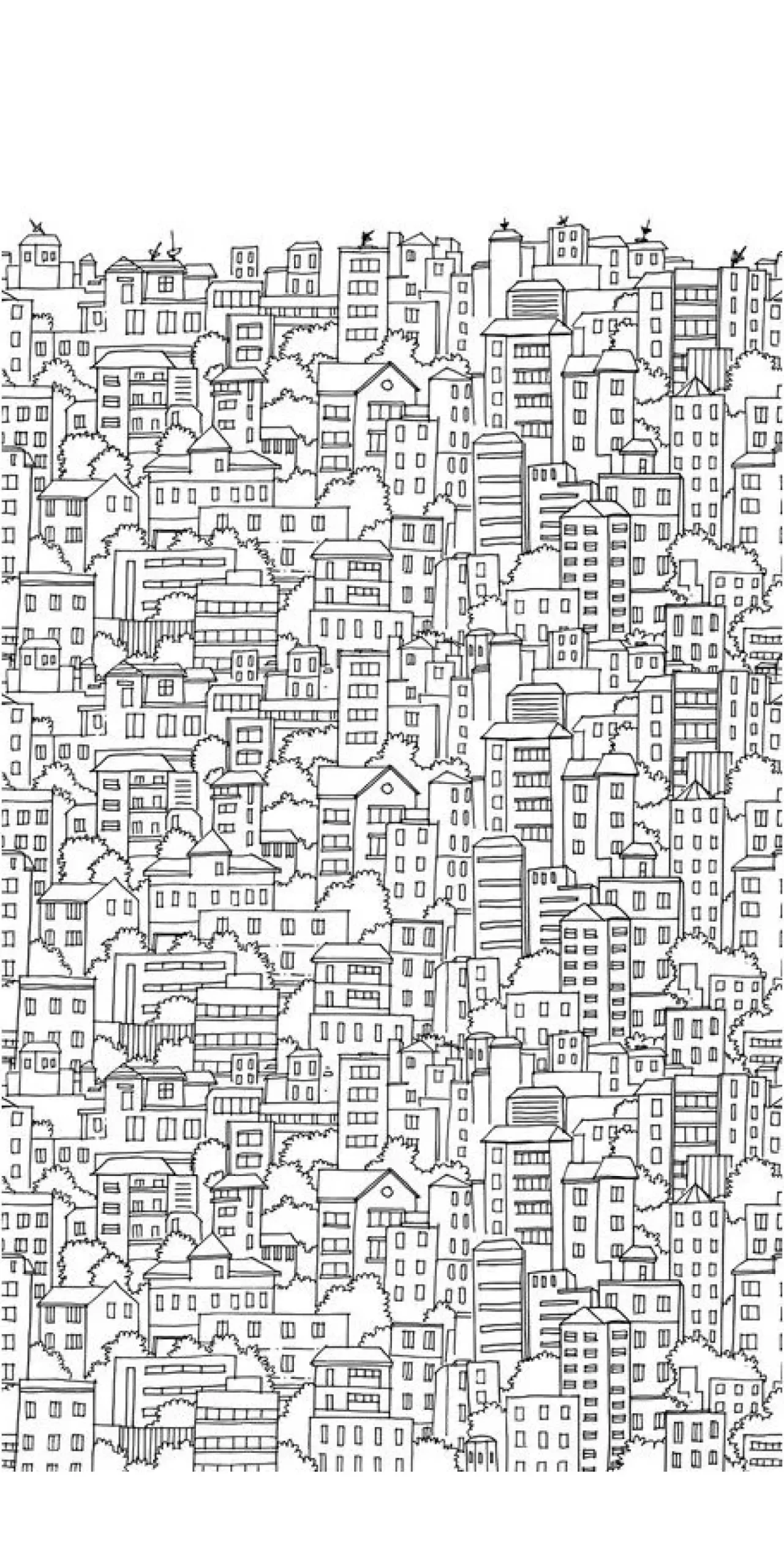 Tapete 'Urban Sketch' 159x280cm