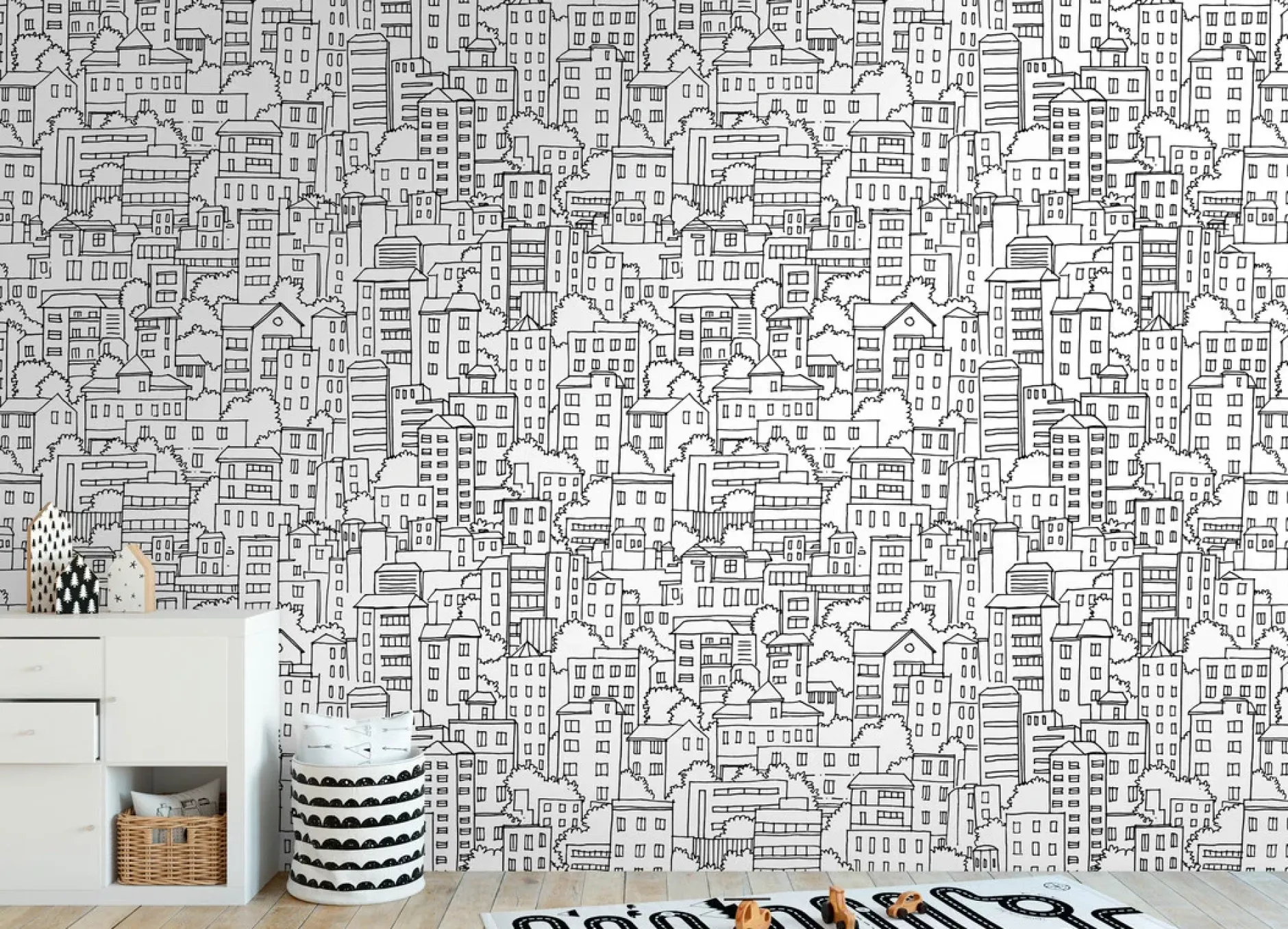 Tapete 'Urban Sketch' 159x280cm
