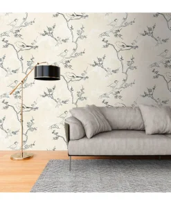 Tapete 'Verdant Birds' 159x280cm