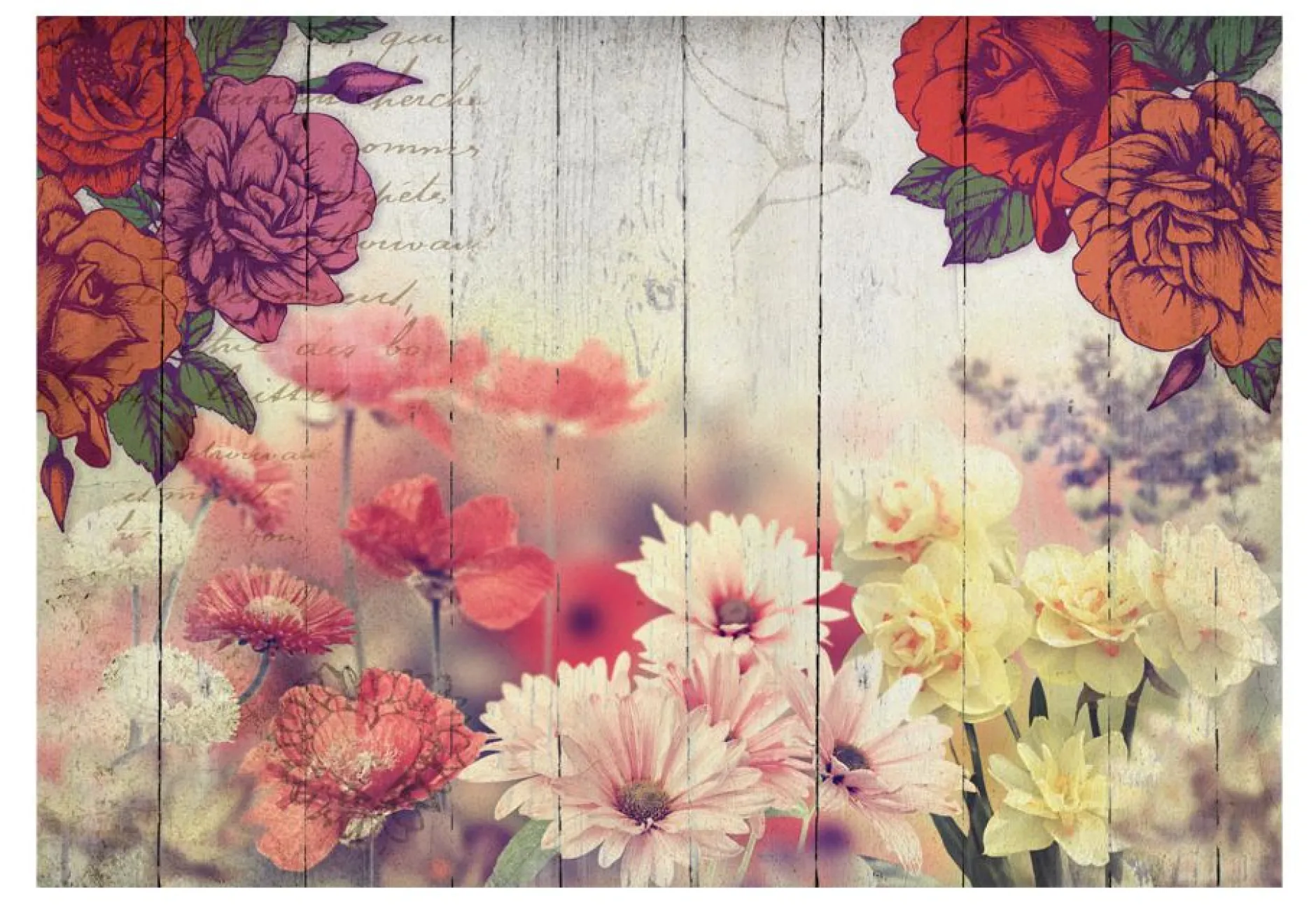 Tapete 'Vintage Flowers'