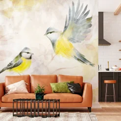 Tapete 'Watercolor Tit - Third Variant'