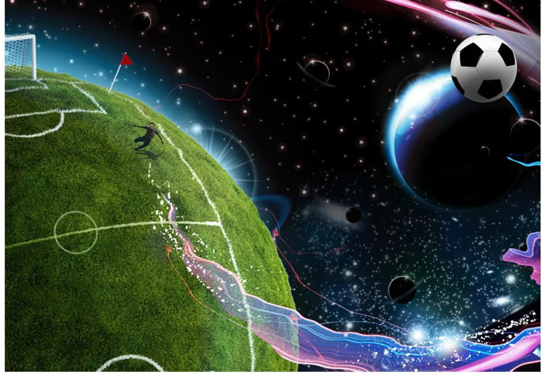 Tapete 'Weltraumspiel'