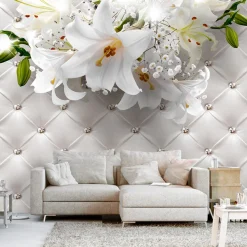 Tapete 'White Lily Enchantment'