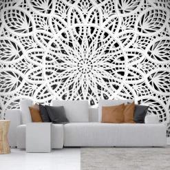 Tapete 'White Mandala'