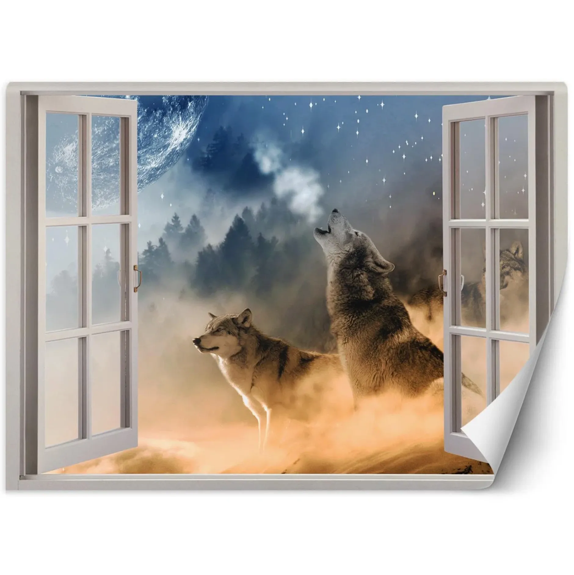 Tapete 'Wolf Mystique'