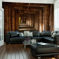 Tapete 'Wooden passage'
