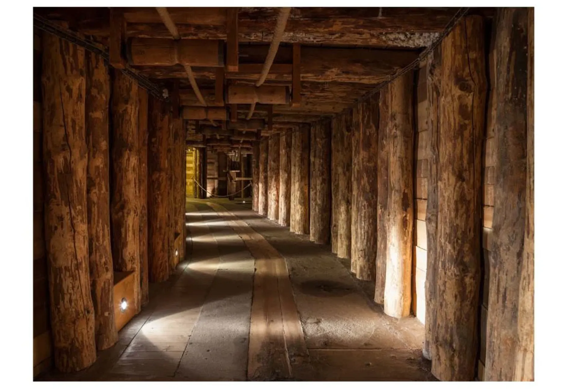 Tapete 'Wooden passage'