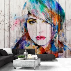 Tapete 'Wooden Portrait'