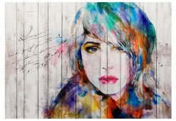 Tapete 'Wooden Portrait'