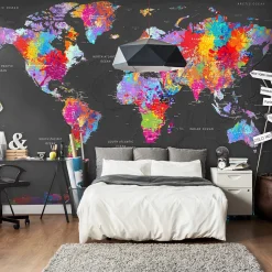 Tapete 'World Map: Synesthesia'