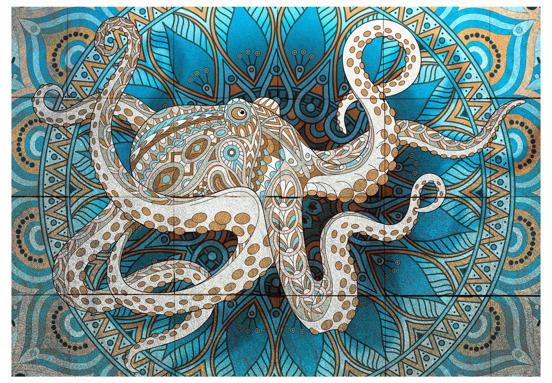 Tapete 'Zen Octopus'