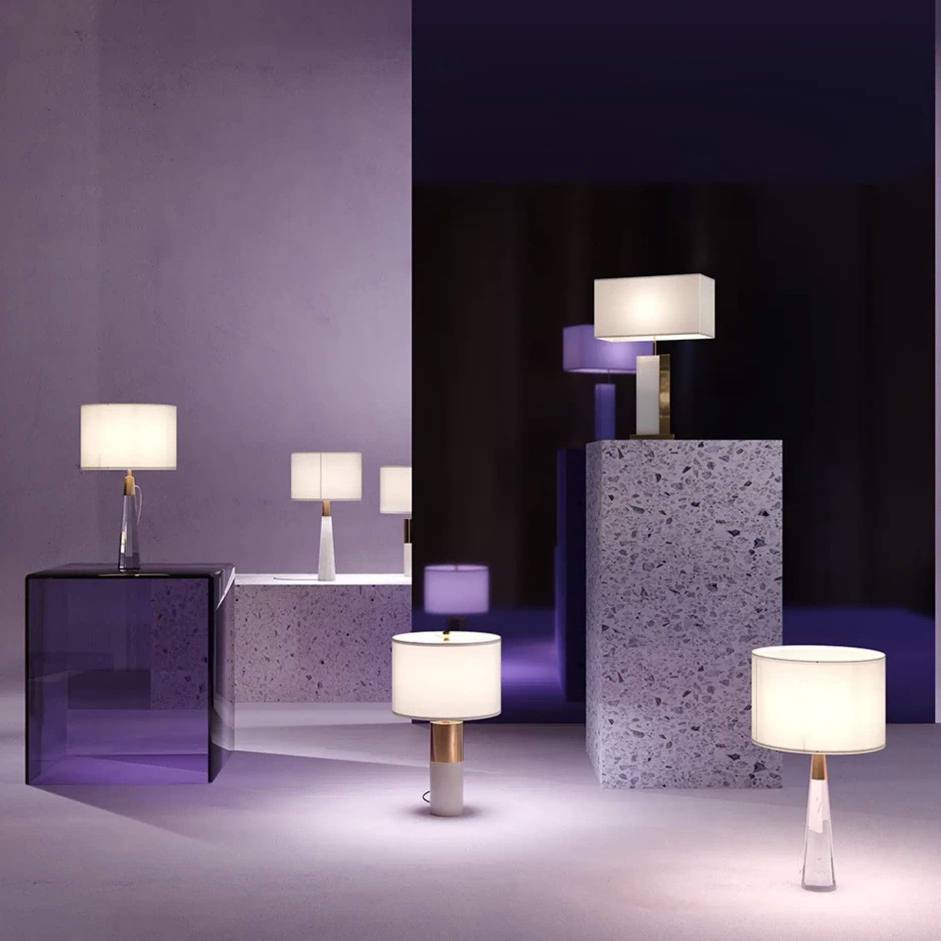 Tischlampe 'Bianco 1'