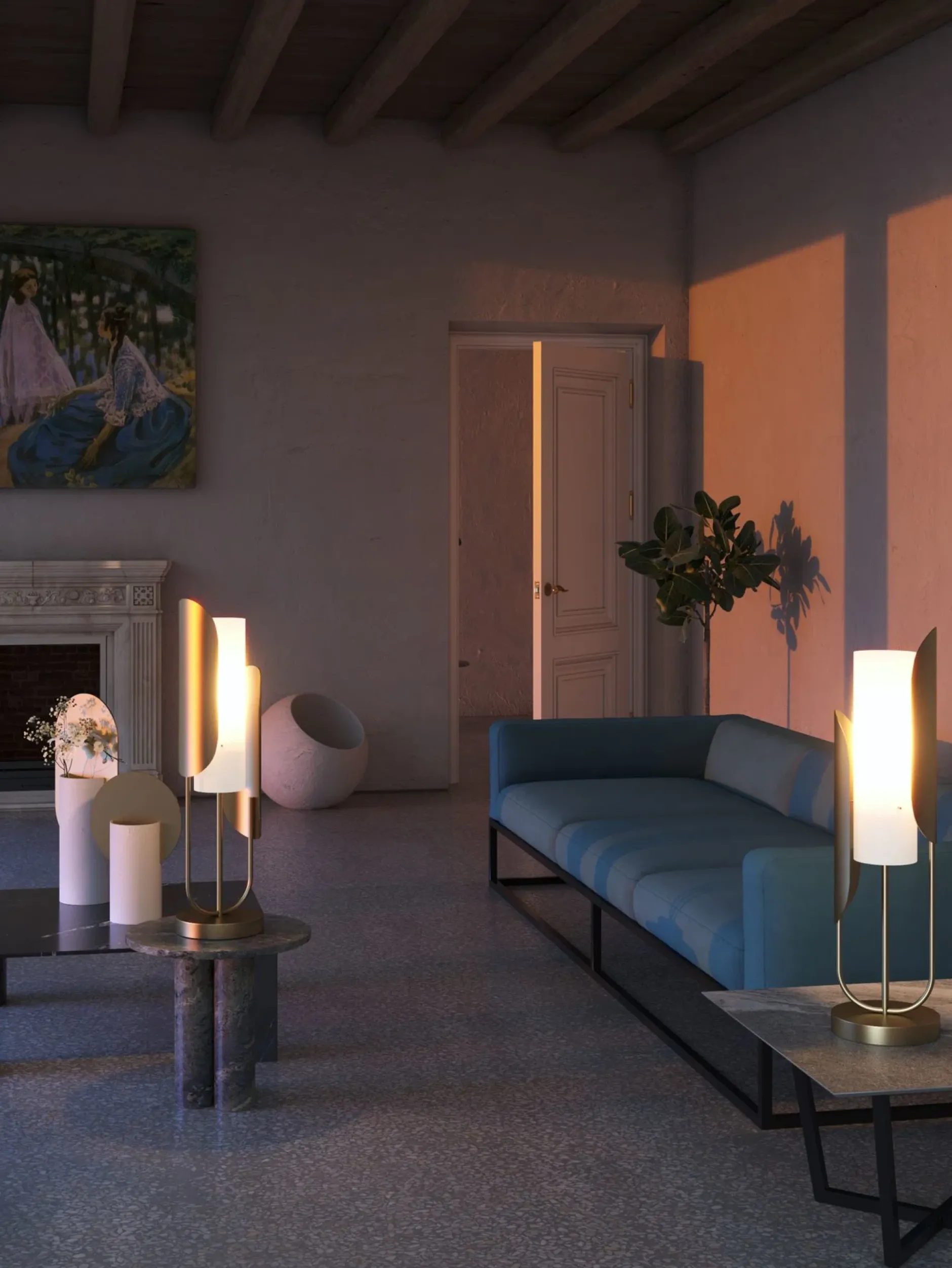 Tischlampe 'Cipresso'