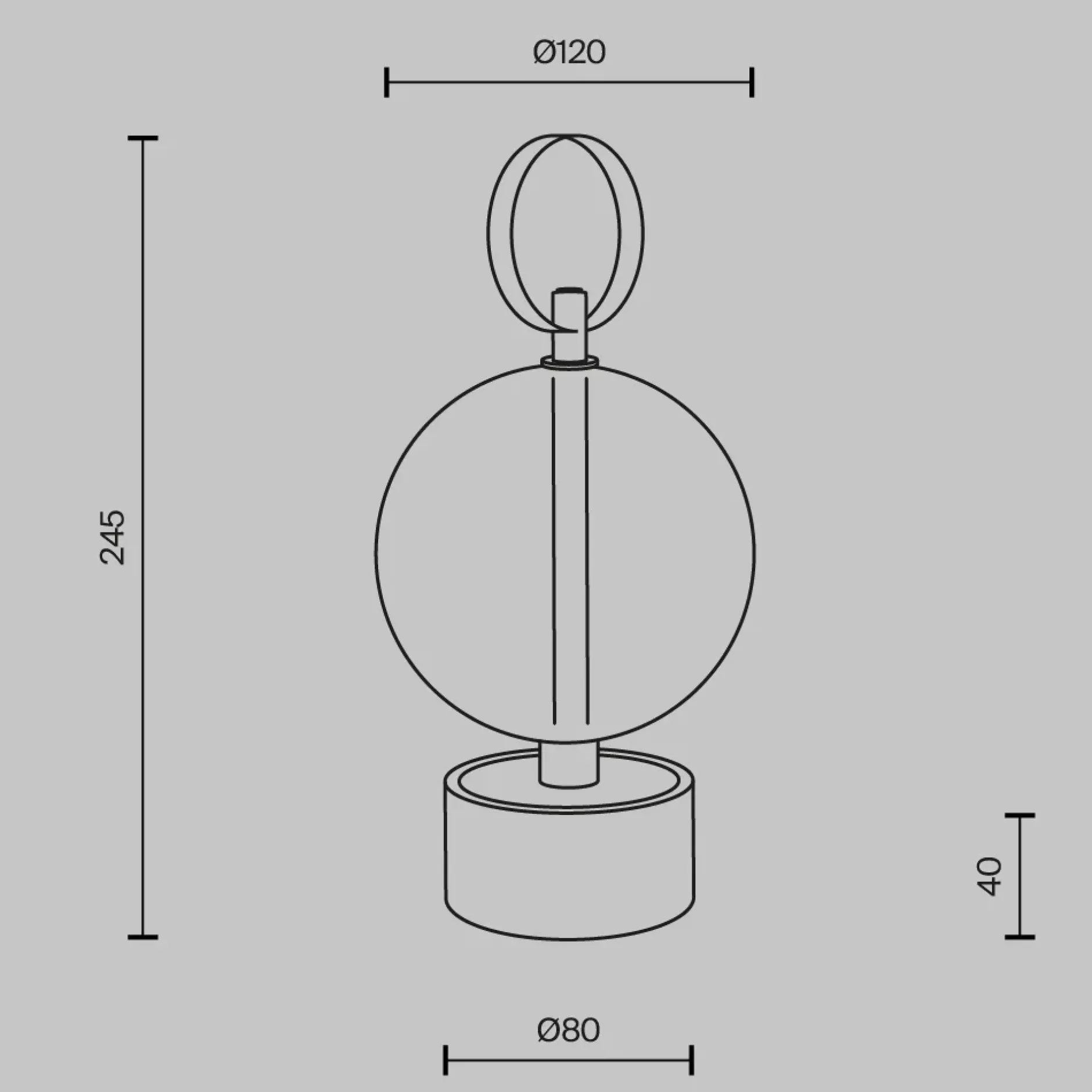 Tischlampe 'Double Moon 3'