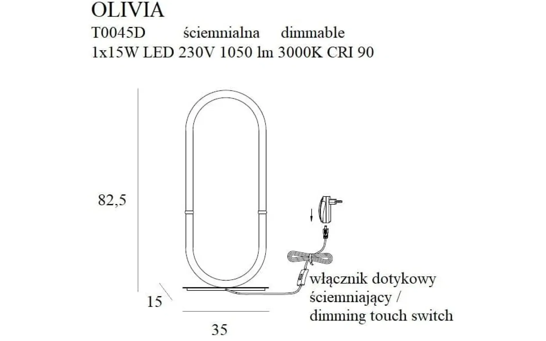 Tischlampe 'Olivia'