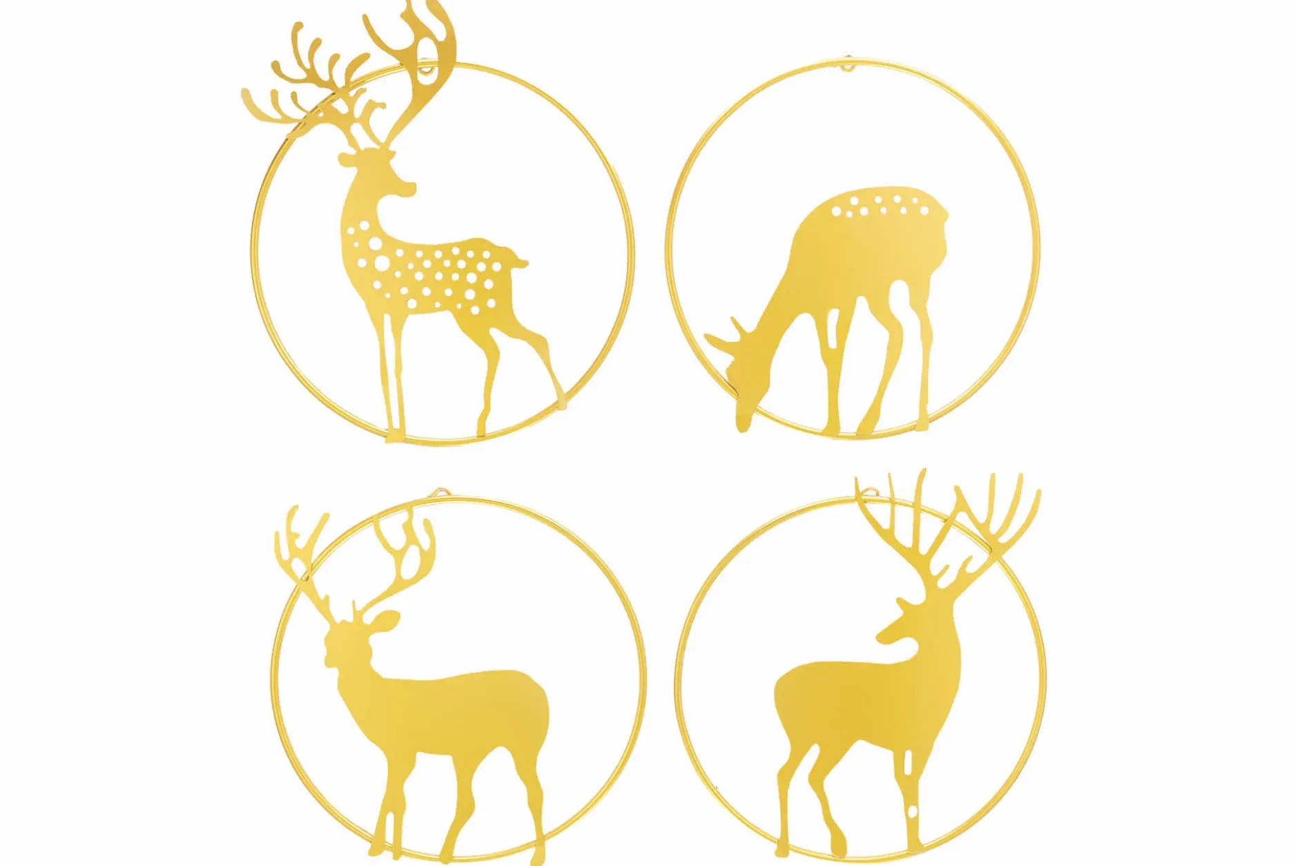 Wanddeko Metall 'A Deer's Life' 86x72x5,5cm