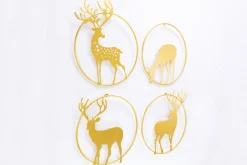 Wanddeko Metall 'A Deer's Life' 86x72x5,5cm