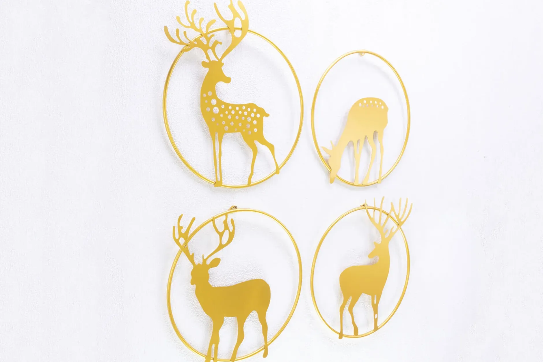 Wanddeko Metall 'A Deer's Life' 86x72x5,5cm