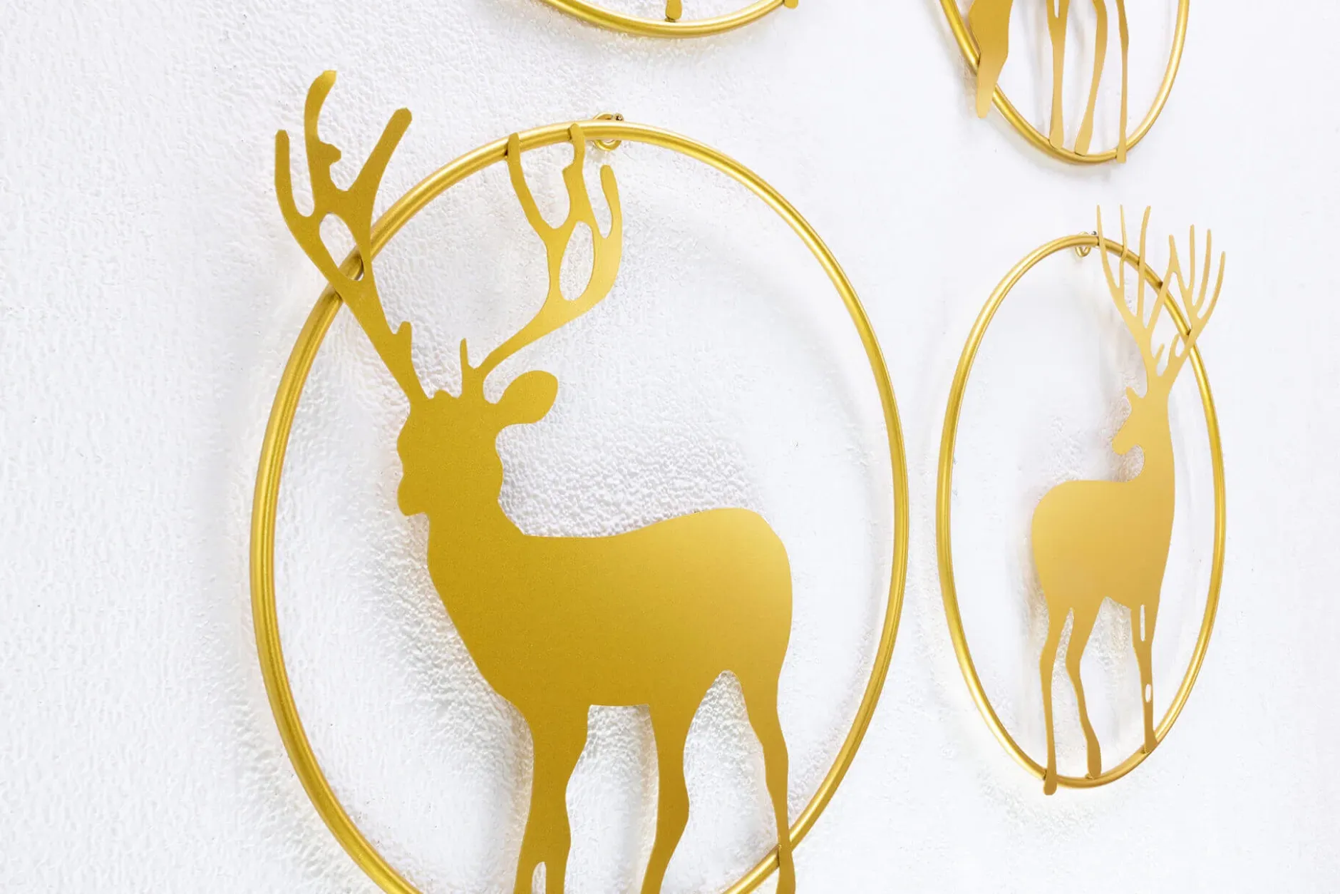 Wanddeko Metall 'A Deer's Life' 86x72x5,5cm