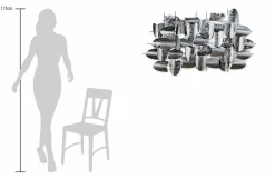 Wanddeko Metall 'Argent Armour' 128x70x8cm
