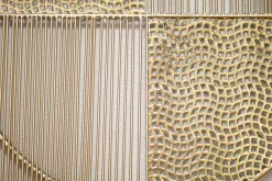 Wanddeko Metall 'Überkreuzte Sanduhren' 60x80x2cm