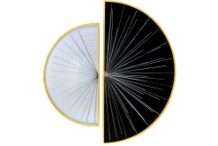 Wanddeko Metall 'Between Moon and Sun' 91x81x3,5cm