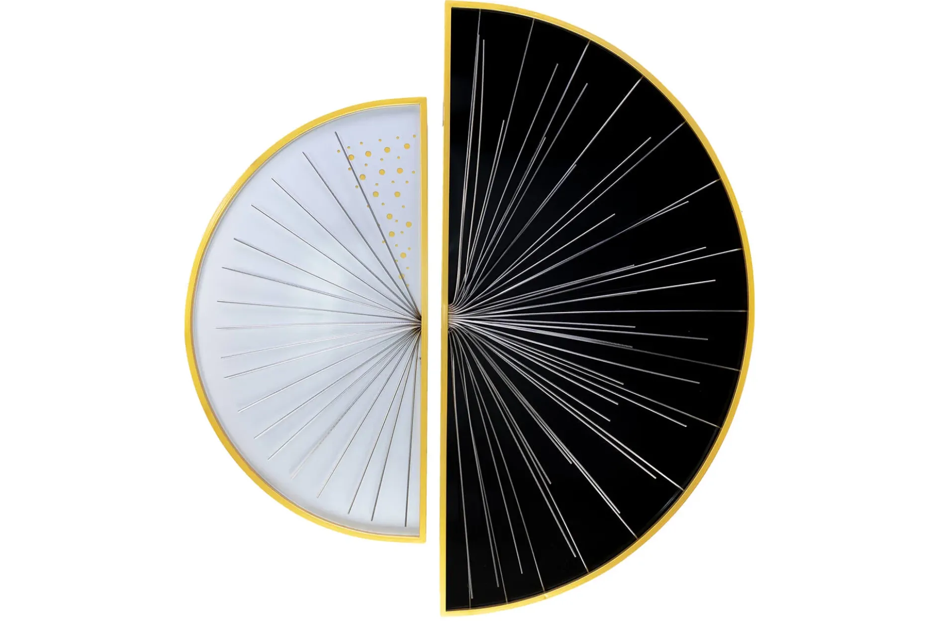Wanddeko Metall 'Between Moon and Sun' 91x81x3,5cm