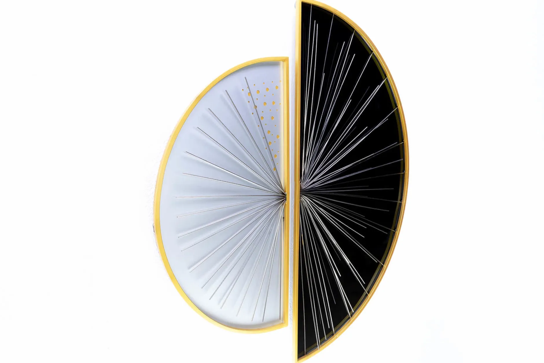 Wanddeko Metall 'Between Moon and Sun' 91x81x3,5cm