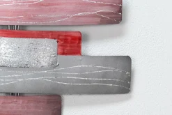 Wanddeko Metall 'Blühende Schönheit' 38x80x6cm