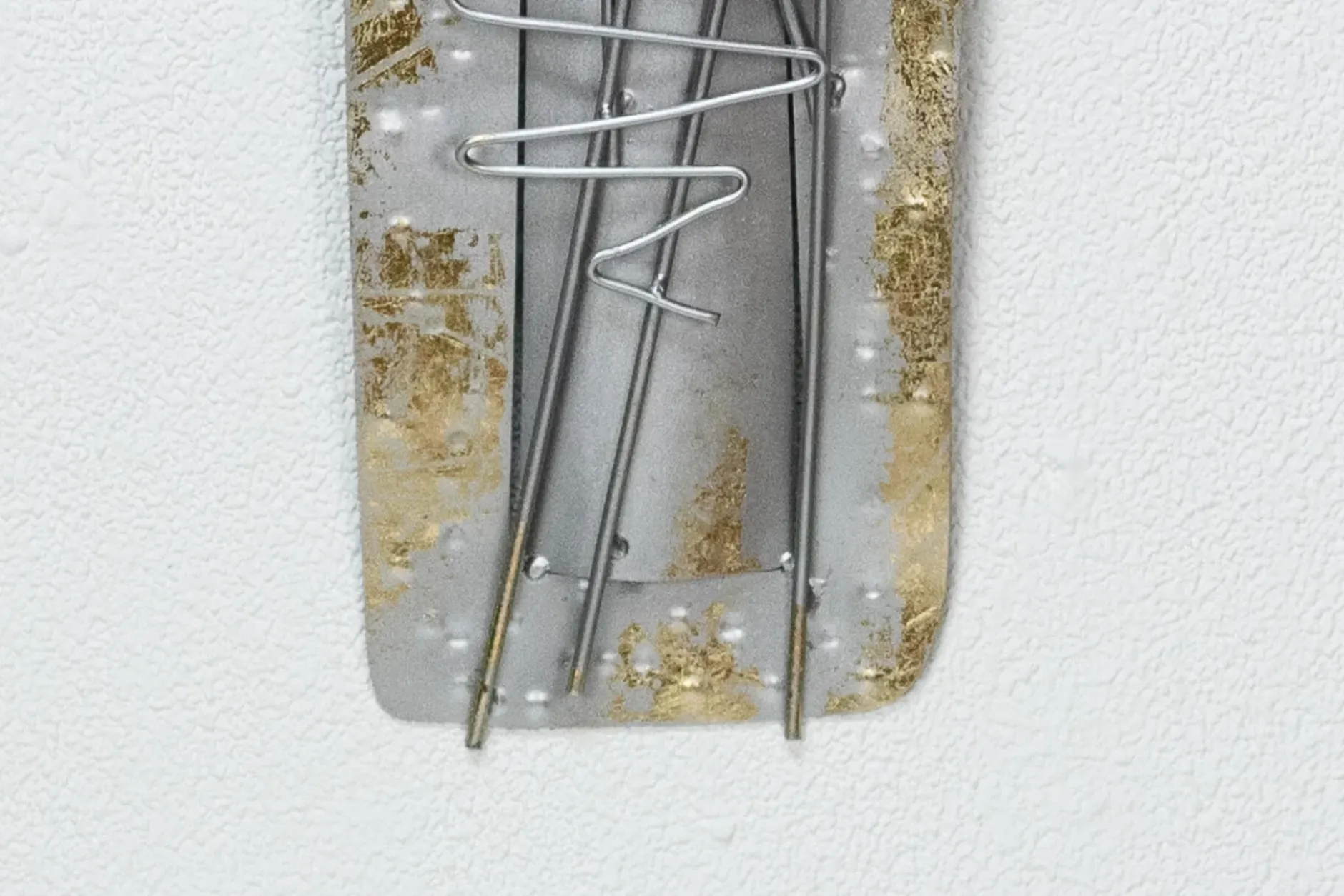 Wanddeko Metall 'Blumengruß' 30x90x4cm